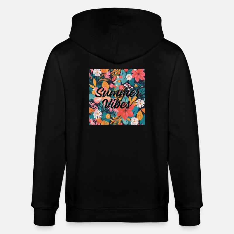 Summer Vibes - Stanley/Stella Unisex Bio-Kapuzenjacke CULTIVATOR  - Schwarz