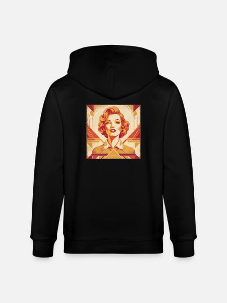 Retro Design - Stanley/Stella Unisex Bio-Kapuzenjacke CULTIVATOR - Schwarz