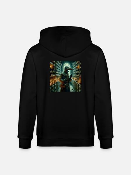 Pest Doktor - Stanley/Stella Unisex Bio-Kapuzenjacke CULTIVATOR - Schwarz