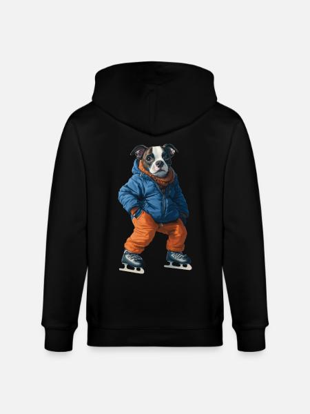 Hund - Stanley/Stella Unisex Bio-Kapuzenjacke CULTIVATOR  - Schwarz