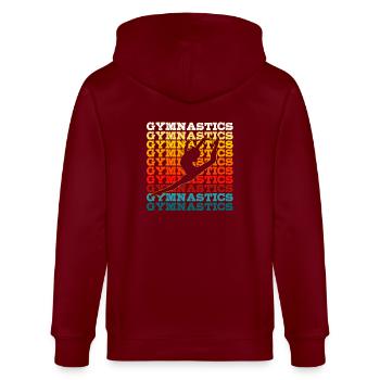 Gymnaste - Veste à capuche bio CULTIVATOR Stanley/Stella Unisexe - bordeaux - Dos - Anna (173cm)