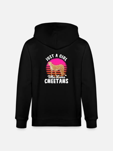 Guépard cadeau fille - Veste à capuche bio CULTIVATOR Stanley/Stella Unisexe - noir