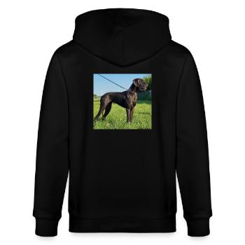 Elite of Druid Grove - Stanley/Stella CULTIVATOR  Unisex Organic Hooded Jacket - black - Back - Anna (173cm)