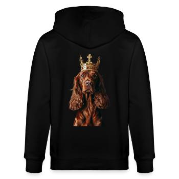 Setter irlandais - Veste à capuche bio CULTIVATOR Stanley/Stella Unisexe - noir - Dos - Anna (173cm)