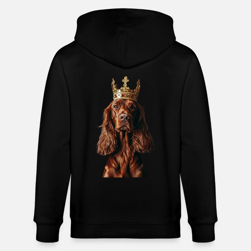 Irish Setter - Stanley/Stella Unisex Bio-Kapuzenjacke CULTIVATOR  - Schwarz