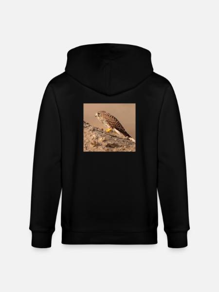 Eagle in desert - Stanley/Stella CULTIVATOR  Unisex Organic Hooded Jacket - black