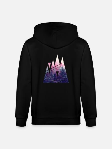Shape of Woods - Stanley/Stella CULTIVATOR  Unisex Organic Hooded Jacket - black