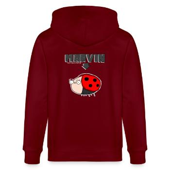 Marvin - Premium Longsleeve - Women - Stanley/Stella Unisex Bio-Kapuzenjacke CULTIVATOR  - Burgunderrot - Hinten - Anna (173cm)