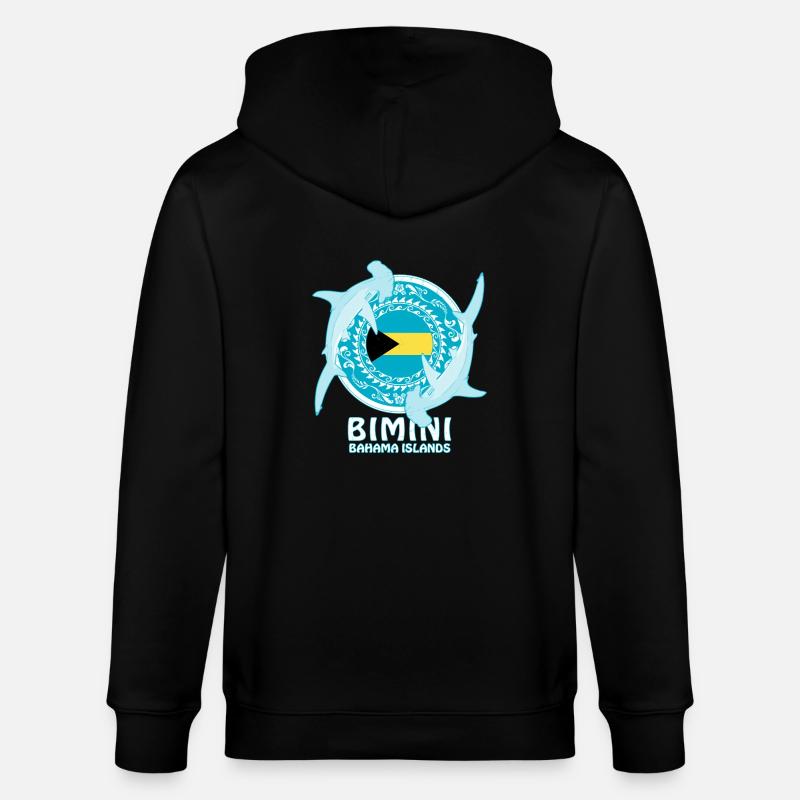 Requin-marteau Bimini - Veste à capuche bio CULTIVATOR Stanley/Stella Unisexe - noir