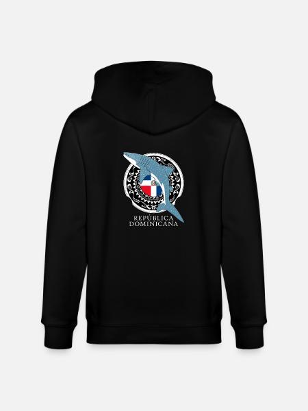 Whale shark Dominican Republic - Stanley/Stella CULTIVATOR Unisex Organic Hooded Jacket - black