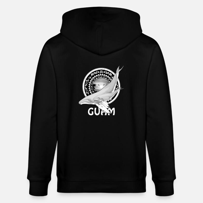 Baleine à bosse de Guam - Veste à capuche bio CULTIVATOR Stanley/Stella Unisexe - noir