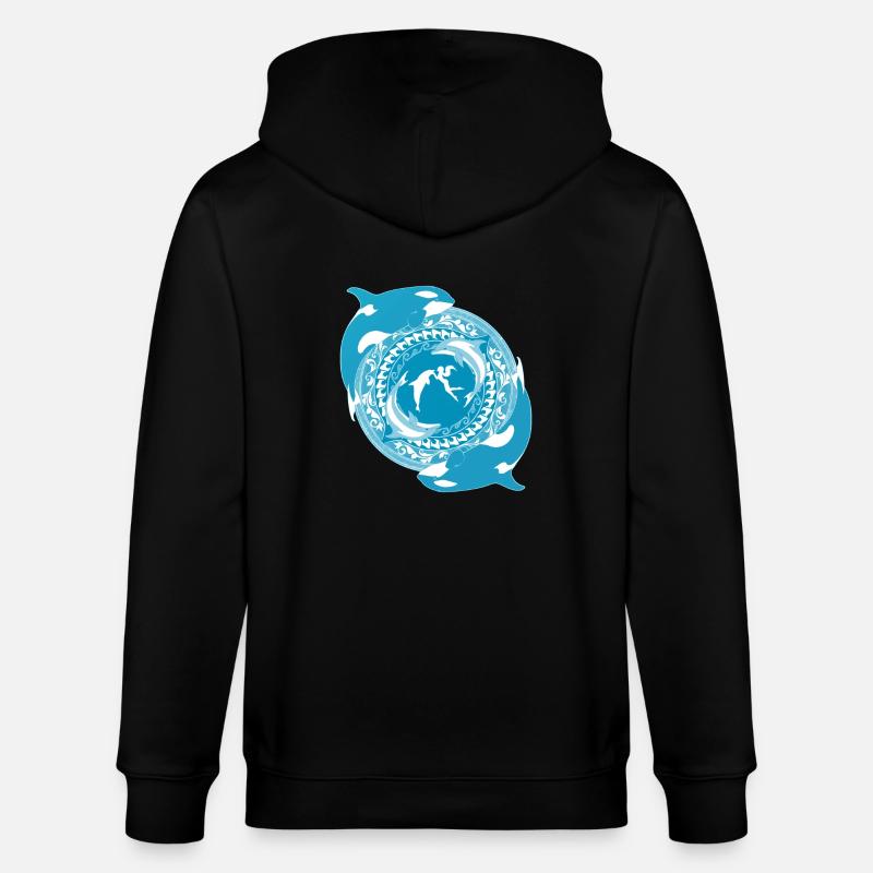 Tochter von Poseidon - Stanley/Stella Unisex Bio-Kapuzenjacke CULTIVATOR - Schwarz