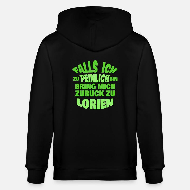 Lorien - Stanley/Stella Unisex Bio-Kapuzenjacke CULTIVATOR  - Schwarz