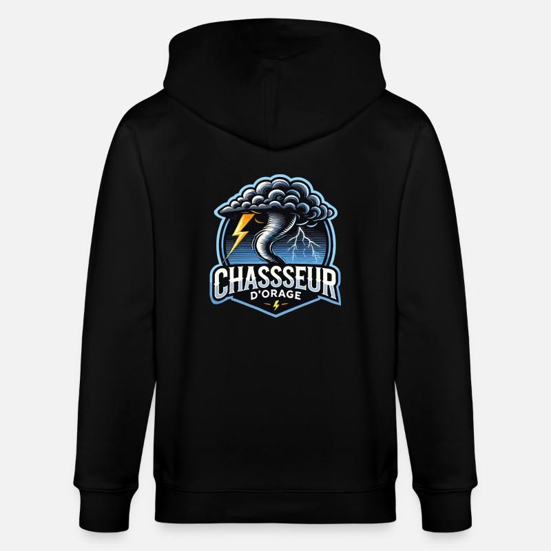 chasseur d'orage - Veste à capuche bio CULTIVATOR Stanley/Stella Unisexe - noir