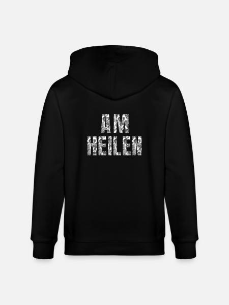 Am heilen - Shirt - Stanley/Stella CULTIVATOR  Unisex Organic Hooded Jacket - black