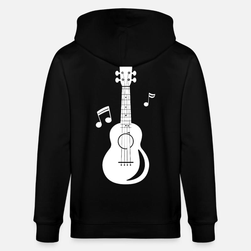 Graphiques Ukulele - Veste à capuche bio CULTIVATOR Stanley/Stella Unisexe - noir