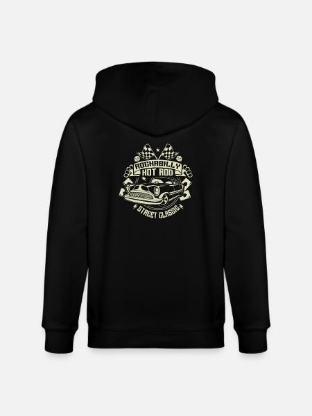 Rockabilly Hot Rod - Stanley/Stella Unisex Bio-Kapuzenjacke CULTIVATOR - Schwarz