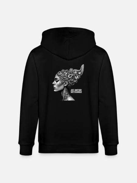 Drawing & Sketching - Just Another Sketchaholic - Stanley/Stella CULTIVATOR  Unisex Organic Hooded Jacket - black