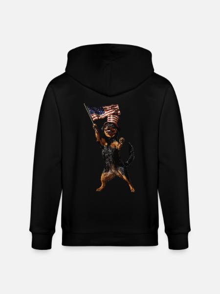 Rottweiler - Stanley/Stella Unisex Bio-Kapuzenjacke CULTIVATOR - Schwarz
