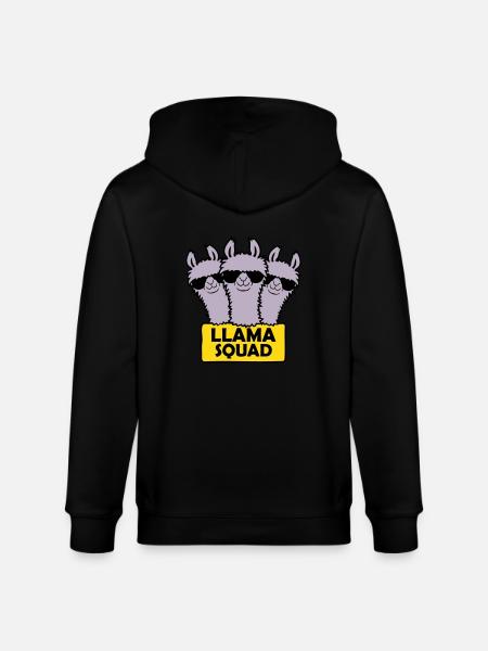 Conception de l’équipe Llama Squad - Veste à capuche bio CULTIVATOR Stanley/Stella Unisexe - noir