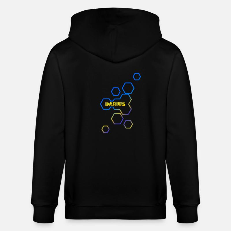 Darius comme nom - Veste à capuche bio CULTIVATOR Stanley/Stella Unisexe - noir