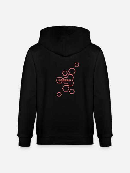 Gift for Conrad - Stanley/Stella CULTIVATOR Unisex Organic Hooded Jacket - black