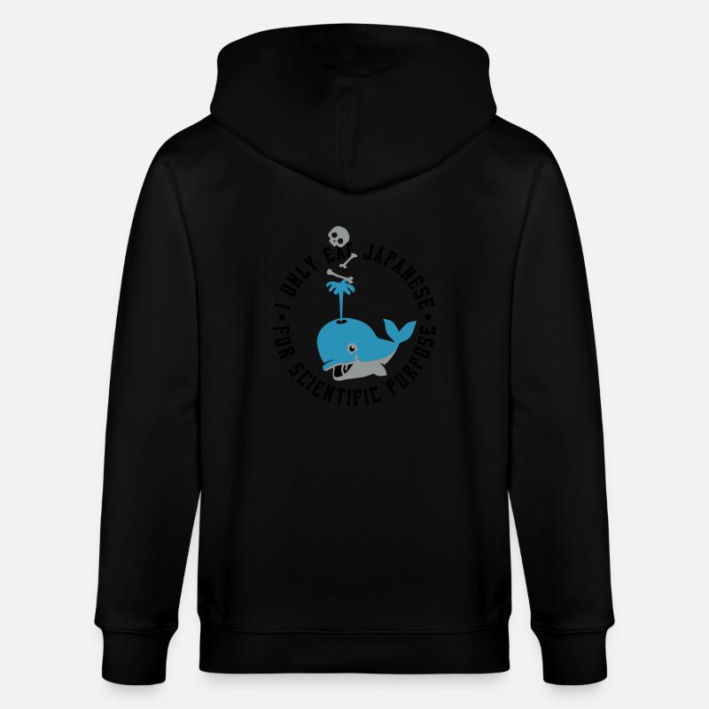 Eat Japanese - Stanley/Stella Unisex Bio-Kapuzenjacke CULTIVATOR - Schwarz