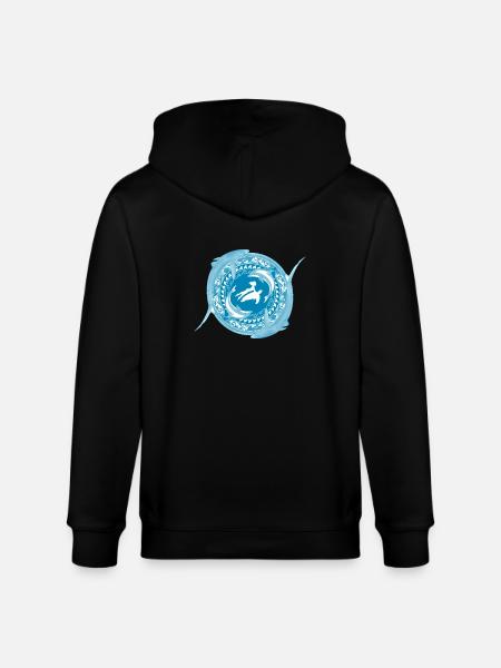 Child of Poseidon - Stanley/Stella CULTIVATOR  Unisex Organic Hooded Jacket - black