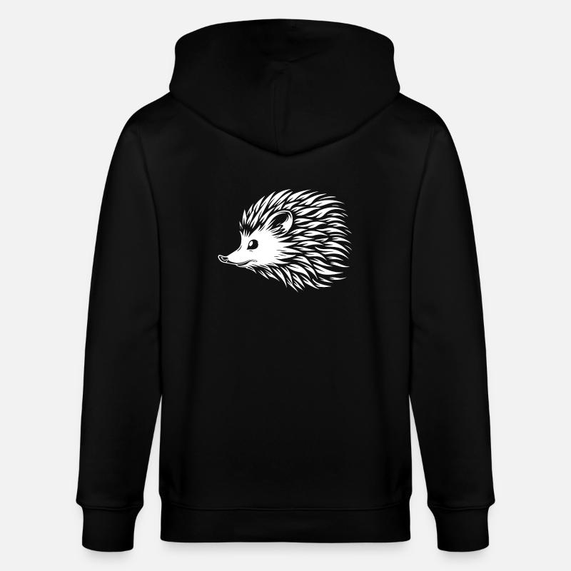Igel - Stanley/Stella Unisex Bio-Kapuzenjacke CULTIVATOR  - Schwarz