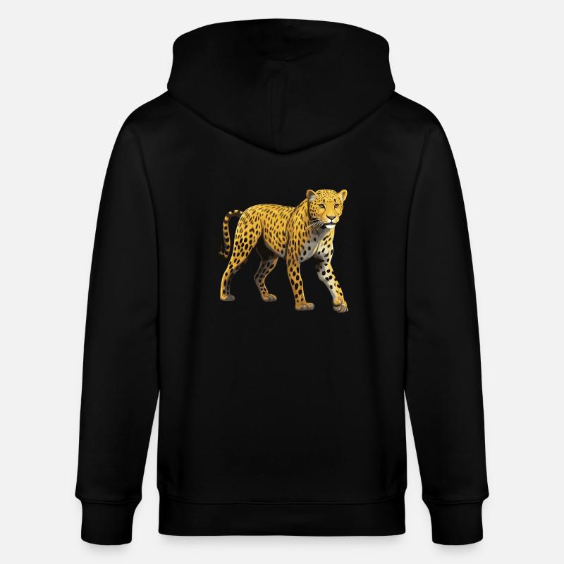 Guépard - Veste à capuche bio CULTIVATOR Stanley/Stella Unisexe - noir