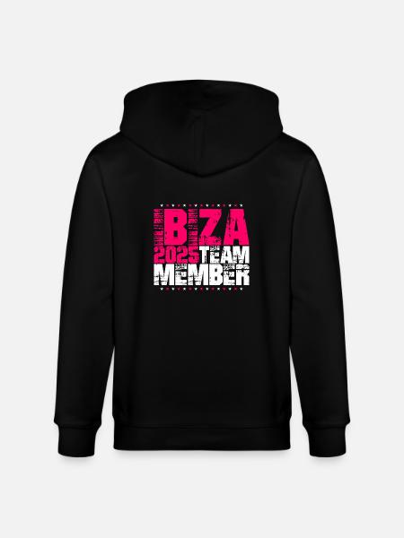 Ibiza 2025 Team - Stanley/Stella CULTIVATOR  Unisex Organic Hooded Jacket - black
