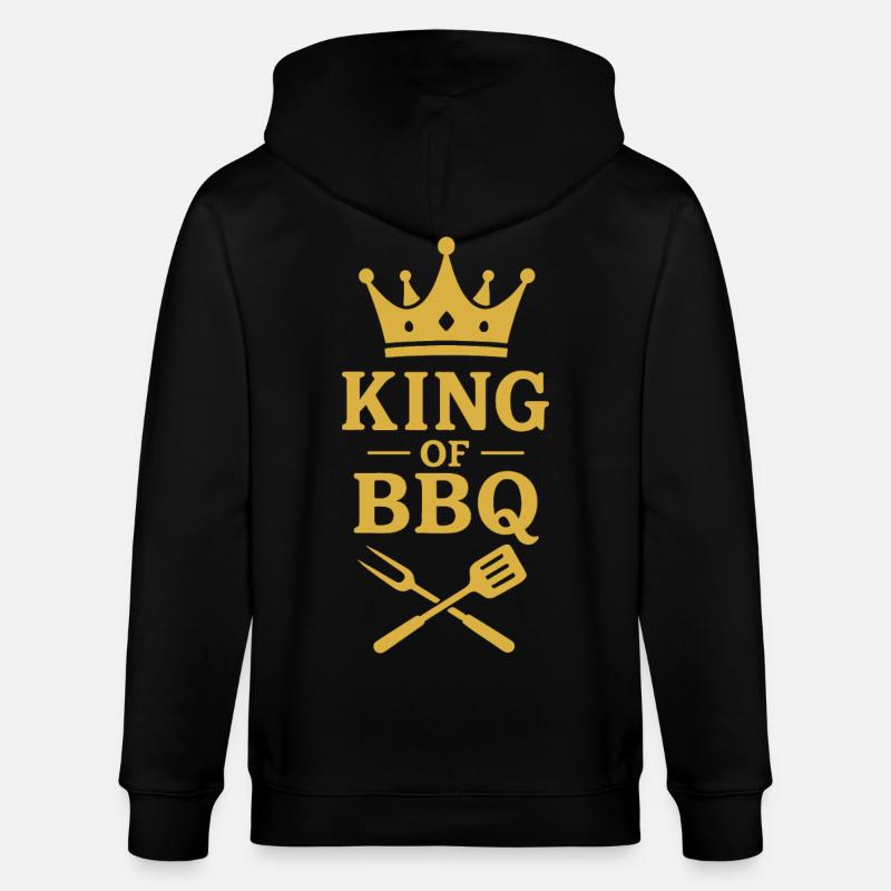 Roi du BBQ | Grillmeister Krone - Veste à capuche bio CULTIVATOR Stanley/Stella Unisexe - noir
