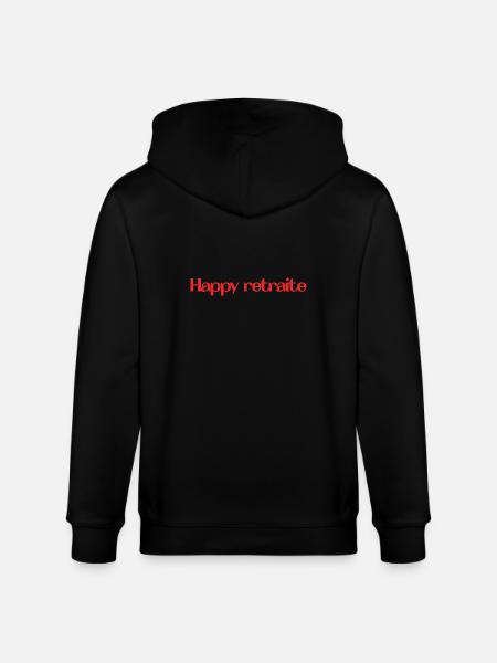 RETIREMENT. RETIREMENT. RETIRED. RETIREMENT - Stanley/Stella CULTIVATOR  Unisex Organic Hooded Jacket - black