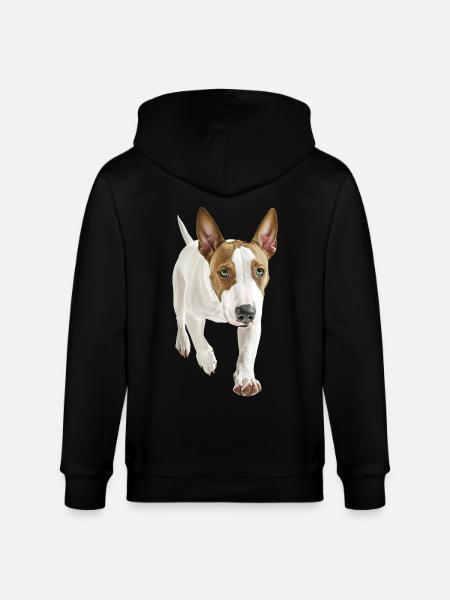 Bullterrier - Stanley/Stella Unisex Bio-Kapuzenjacke CULTIVATOR - Schwarz