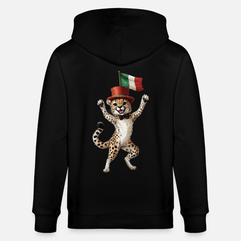 Gepard - Stanley/Stella Unisex Bio-Kapuzenjacke CULTIVATOR  - Schwarz