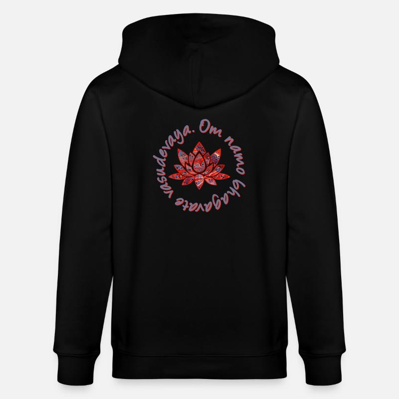 om namo bhagavate e 261 - Veste à capuche bio CULTIVATOR Stanley/Stella Unisexe - noir