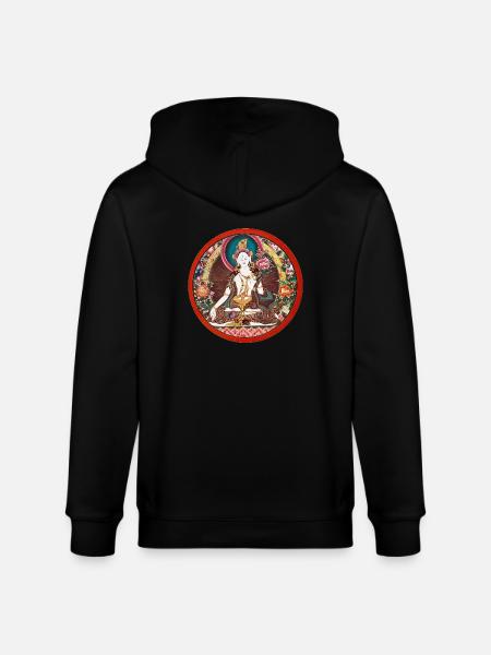 Weisse Tara - Stanley/Stella Unisex Bio-Kapuzenjacke CULTIVATOR  - Schwarz