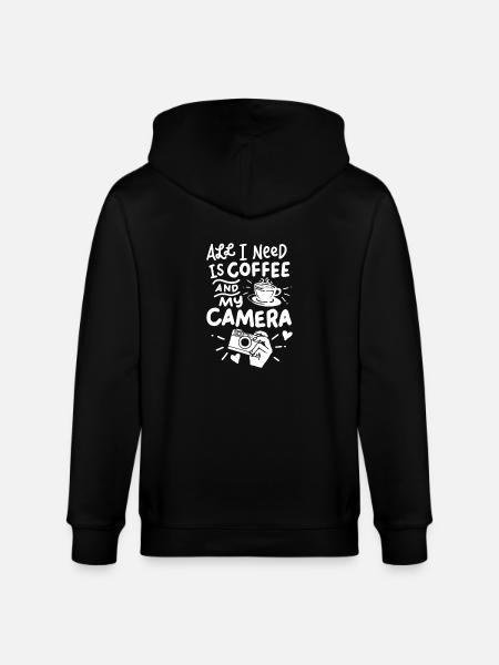 photography - Stanley/Stella CULTIVATOR  Unisex Organic Hooded Jacket - black