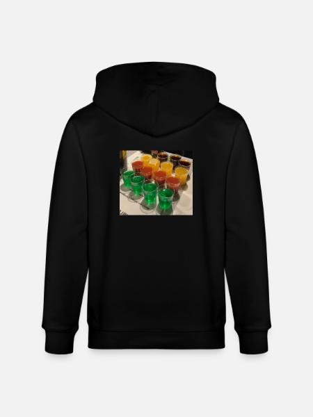 Alkohol Schnaps - Stanley/Stella Unisex Bio-Kapuzenjacke CULTIVATOR  - Schwarz