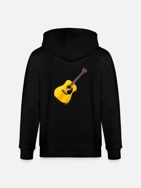 guitar - Stanley/Stella CULTIVATOR Unisex Organic Hooded Jacket - black