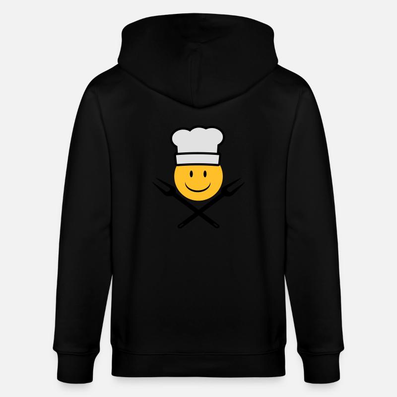 grillen - Stanley/Stella Unisex Bio-Kapuzenjacke CULTIVATOR  - Schwarz