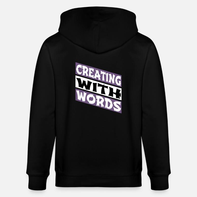 sayings writing writing techniques - Stanley/Stella Unisex Bio-Kapuzenjacke CULTIVATOR - Schwarz