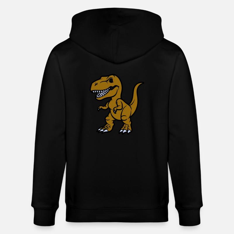 Bande dessinée T Rex - Veste à capuche bio CULTIVATOR Stanley/Stella Unisexe - noir