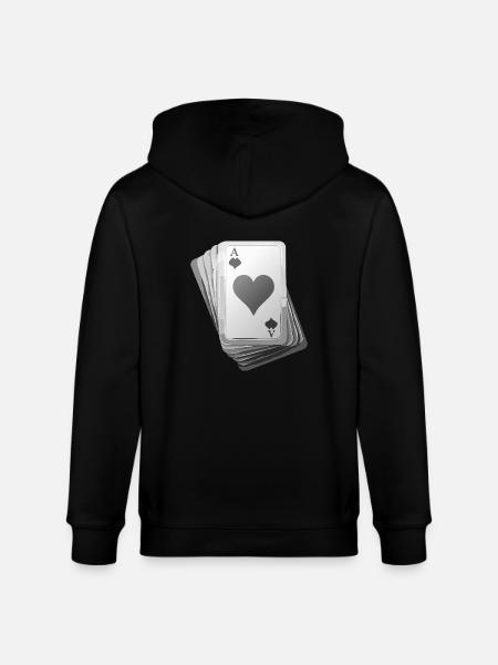 Cards black/white - Stanley/Stella Unisex Bio-Kapuzenjacke CULTIVATOR  - Schwarz
