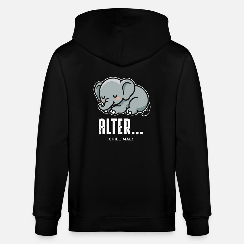 Chill mal - Stanley/Stella Unisex Bio-Kapuzenjacke CULTIVATOR  - Schwarz