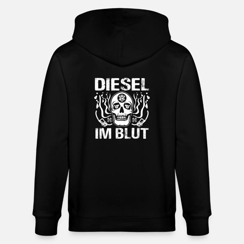 Diesel im Blut - Stanley/Stella Unisex Bio-Kapuzenjacke CULTIVATOR  - Schwarz