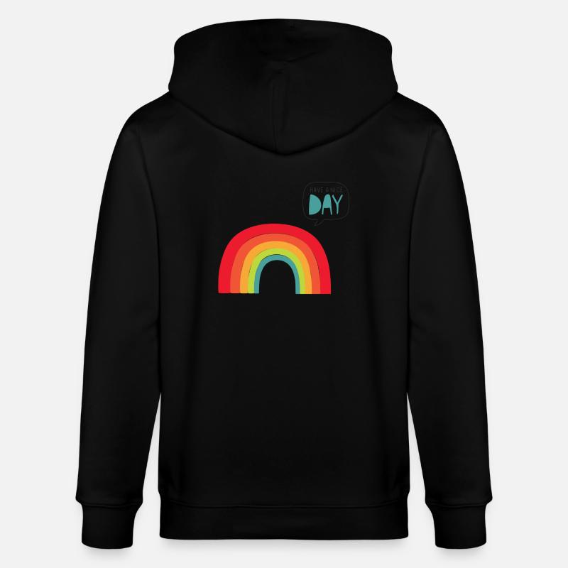 rainbow - Veste à capuche bio CULTIVATOR Stanley/Stella Unisexe - noir