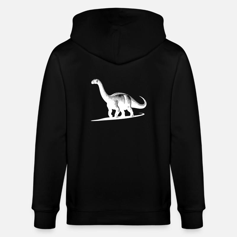 Dinosaure géant Dino Brachiosaurus - Veste à capuche bio CULTIVATOR Stanley/Stella Unisexe - noir