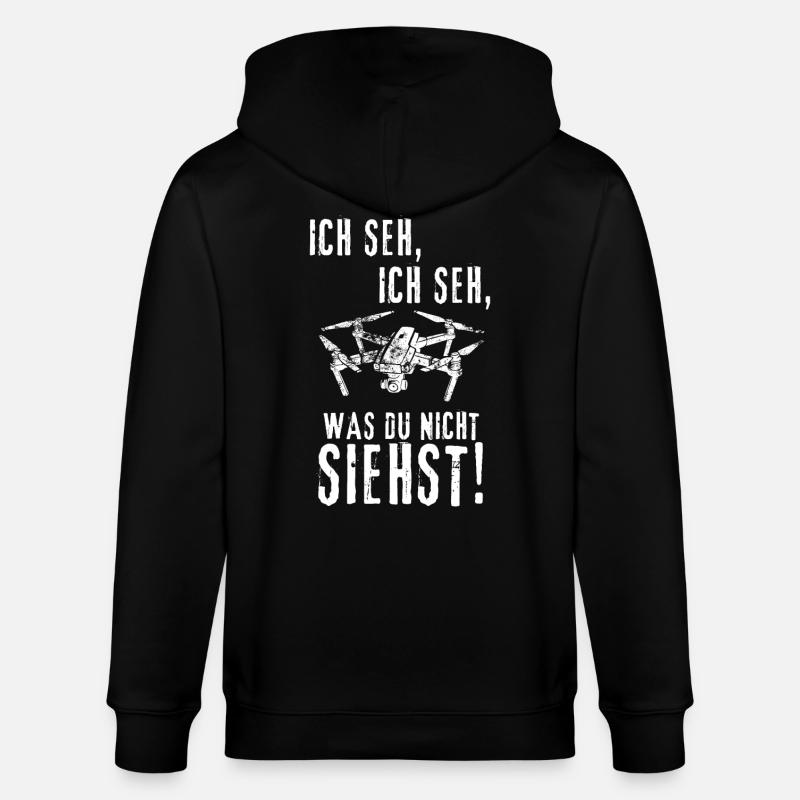 Ich Seh, Ich Seh, ... - Stanley/Stella Unisex Bio-Kapuzenjacke CULTIVATOR  - Schwarz