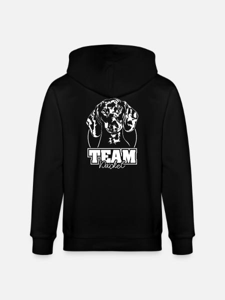 TEAM Teckel Chien Chiens Wilsigns - Veste à capuche bio CULTIVATOR Stanley/Stella Unisexe - noir